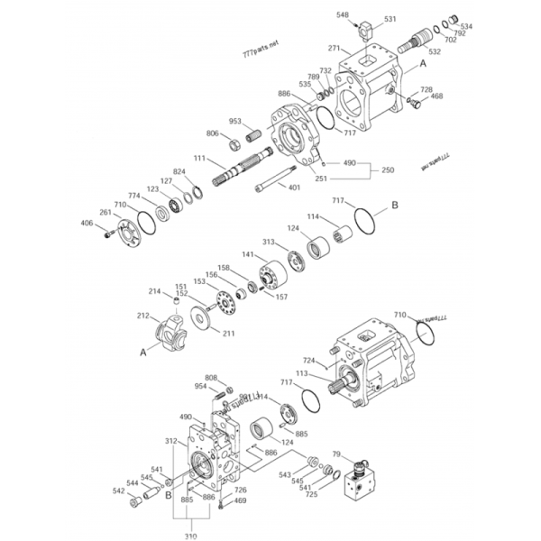 K3V112DTP-HN2M for DH225-9 401-00356A 400914-00026  Energy-Saving Excavator Hydraulic Pumps: Enhance Fuel Efficiency