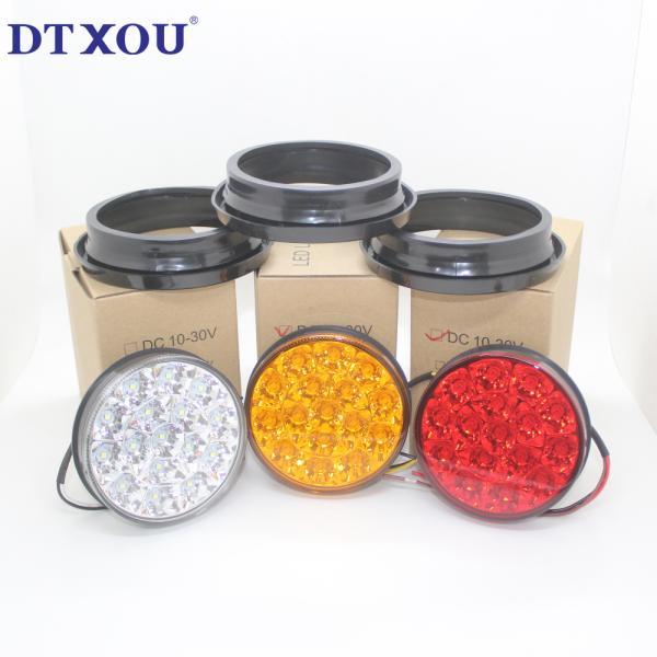Cheap price 4'' round truck led tail light 12V/24V/10-30V