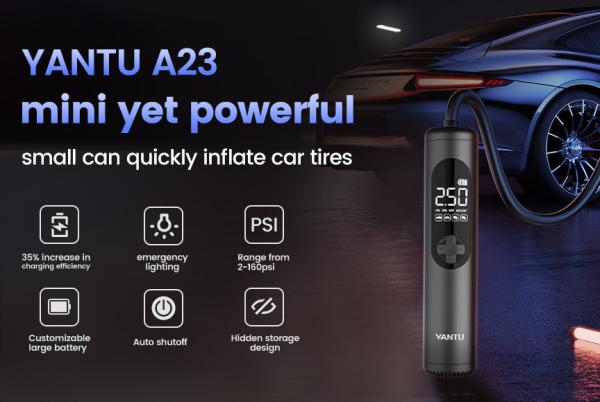 ABS Material YANTU A23 Electric Car Air Compressor Perfect for Emergency Situations