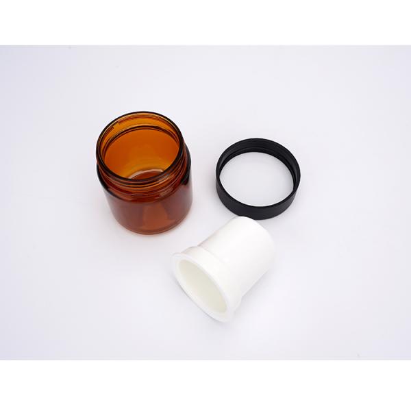 PET Empty Skincare Bottles 30g 50g Brown Skincare Packaging With Screw Cap