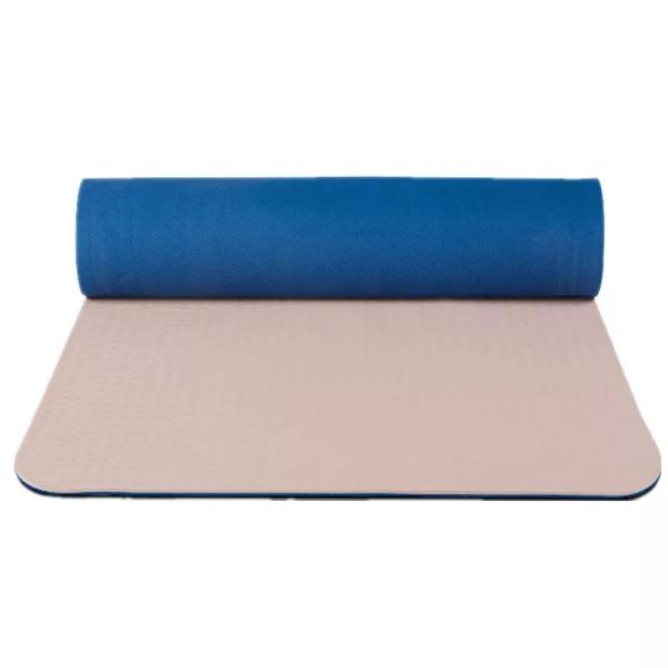 TPE Yoga Mat, Dual Color, Environmentally friendly, Soft Anti Slip Sports Fitness, Exercise, Pilates Mat, Extra Grip