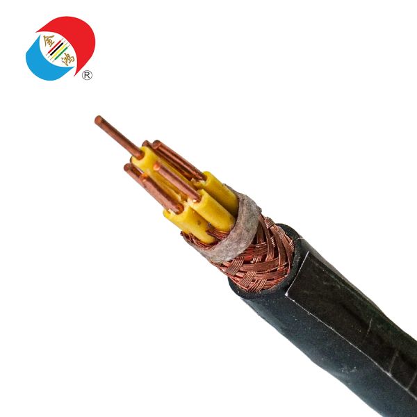KVVP Shielded Control Cable for Precision Instrumentation & EMI Protection 450/750V PVC Insulated Copper Braid