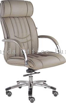 Top PU / leather Executive Office Chairs with 15 mm plywood side