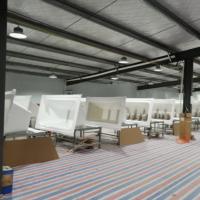 Salle de bains pour adultes hygiénique en alvéoles acryliques à jet de 1500 mm