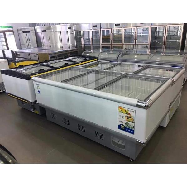 2m Commercial Chest Freezer Glass Top Ice Cream CE