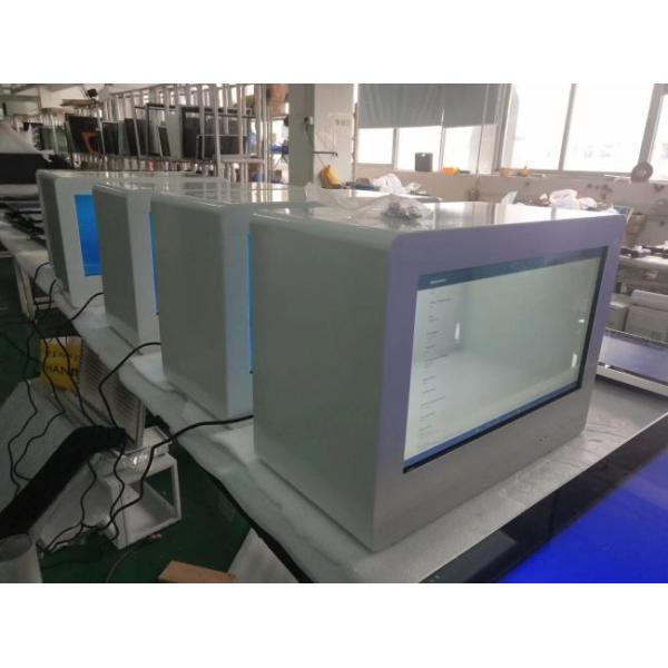 HDMI VGA Transparent LCD Showcase Box 65in Digital LCD Display Signage