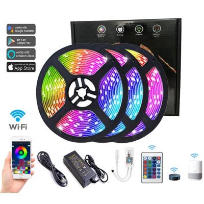 Color Changing Smart LED Light Strip DC12V For Bedroom With IR 24 Keys Remote