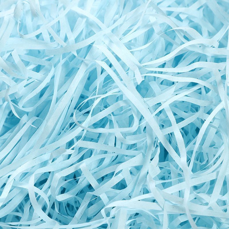 Blue Raffia Paper Shreds – Eco-Friendly Decorative Filler for Gift Boxes & Baskets
