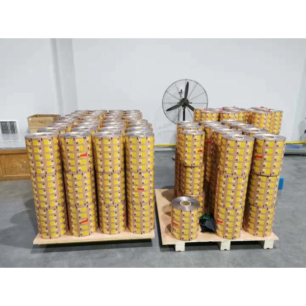 80mic PE Heat Seal Aluminum Foil Roll Film 0.08mm Thickness sauce packing