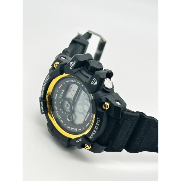 Силиконовые цифровые мужские кварцевые часы спортивные хронографные часы