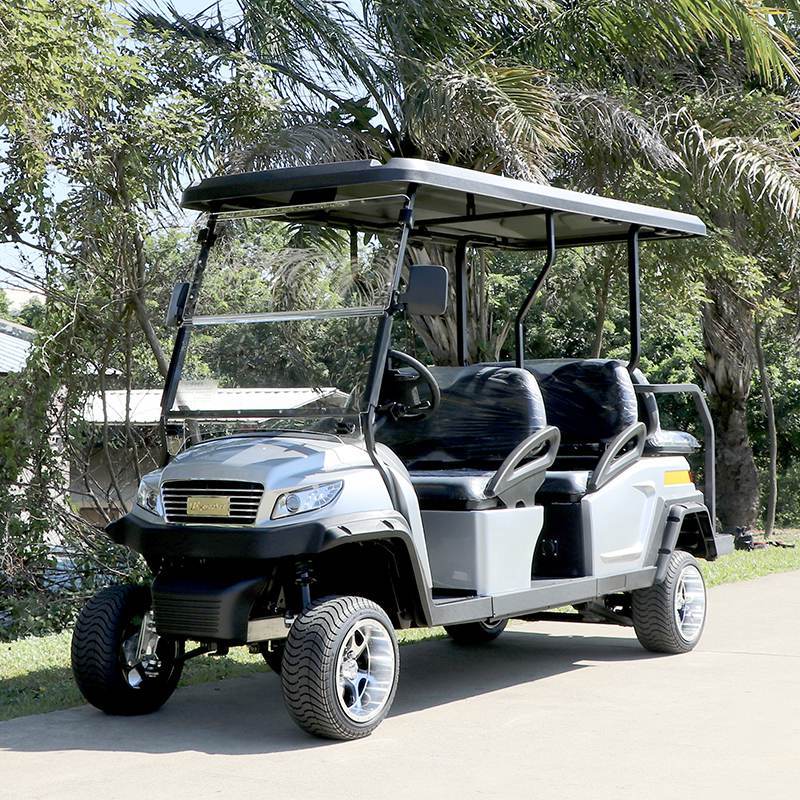 EXCAR M1S4+2 4 Wheel Electric Golf Carts Italian Transaxle 48 Voltage,Featuring Curtis Controllers and Trojan Batteries with High Frequency Onboard Chargers for Extended