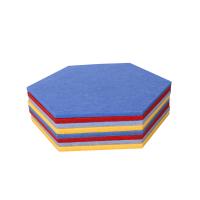 Écran antibruit de mur d'hexagone de polyester acoustique insonorisé de panneau