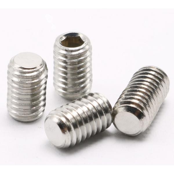 Pan Head Hexagon Allen Screw Flat Point OEM Brass Stainless Steel Hollow Screws with Custom Nylon Tip and Plain Finish