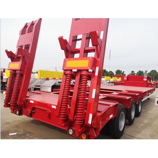 Good Price 60t 80 Ton Heavy Loading Lowboy Lowbed Truck Trailer for Construction Use 