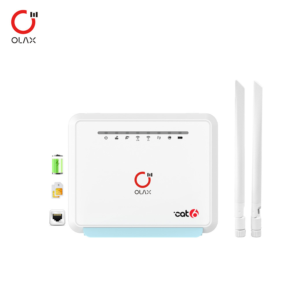 OLAX MC80 CAT6 двойные антенны 5000mAh батарея B28 2.4G&5.8G беспроводный мостик обход сим-карты 4G LTE WiFi маршрутизаторы