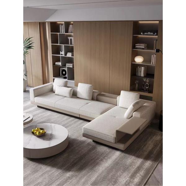 Italian Minimalist Luxury Hotel Furniture Corner Living Room Large Sofa