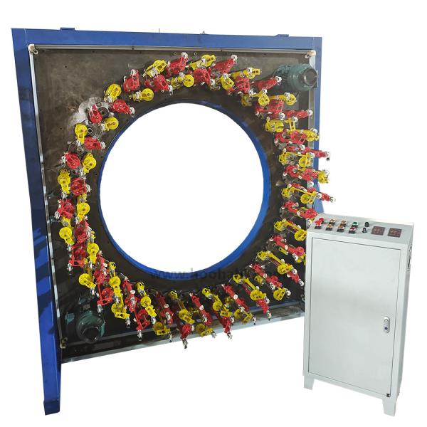 16-160-136 o fio de aço inoxidável dos portadores dos eixos trançou o tipo horizontal máquina da máquina da trança