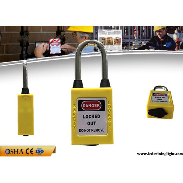 OEM 38mm Steel Dustproof Industrial Safety Lockout Padlocks with Key Alike