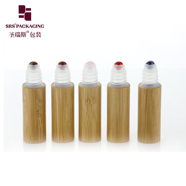 BPP-5ML Bamboo Empty Roller Ball Applicator Bottle For Cosmetic Skincare