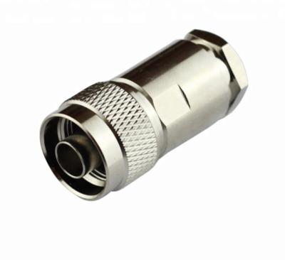 Conector do N-homem do RF baixo PIM para o conector coaxial da antena do cabo de alimentação RG213