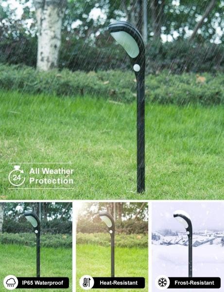 2 Modes 750mAH Super Bright Solar Landscape Lights / 6000-7000K Solar Lawn Spotlight