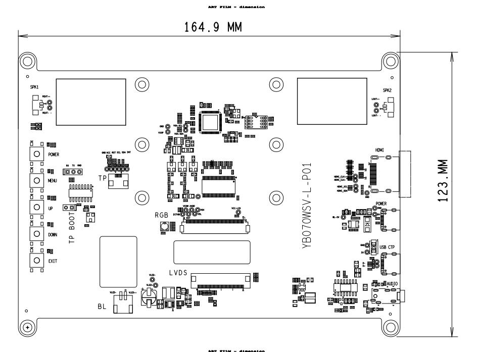 7 Inch LVDS LCD Driver Board With 5V Input / HDMI Signal Access / Audio Output