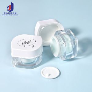 Mini Eye Cream Skincare Packaging Container 10g Plastic Jars With Lid Custom Color Face Care  Cream Jar