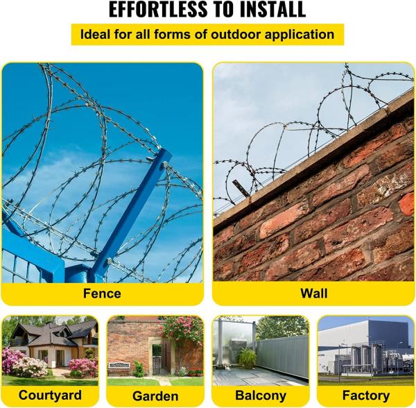 China Factory manufacture Stainless Steel Razor Wire Product Barbed Flat Razor Wire Product
