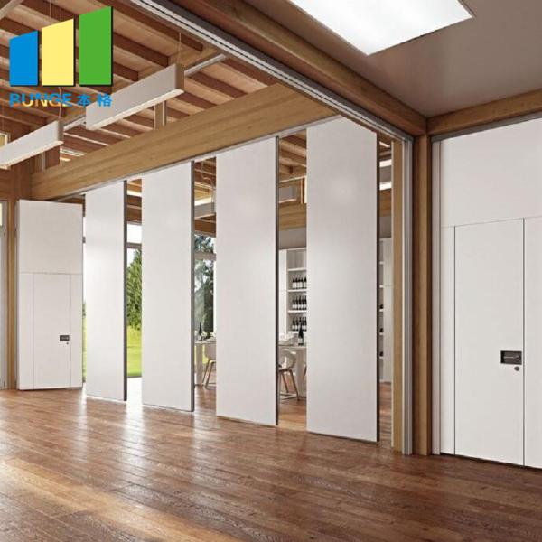 Folding Wooden Operable Partition Wall Sound Proof Partition Door For Restaurant