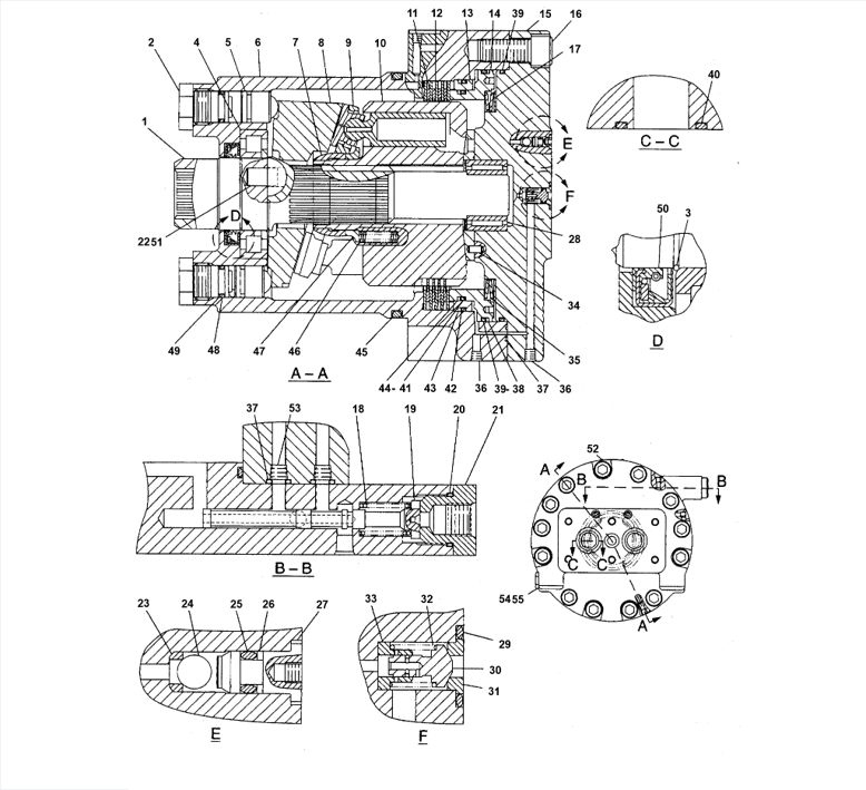 E325B 315C, 318B, MOTOR & MTG GP-TRAVEL 1077028  114-1331 DRIVE GP-FINAL PART OF 110-7184 POWER TRAIN AR