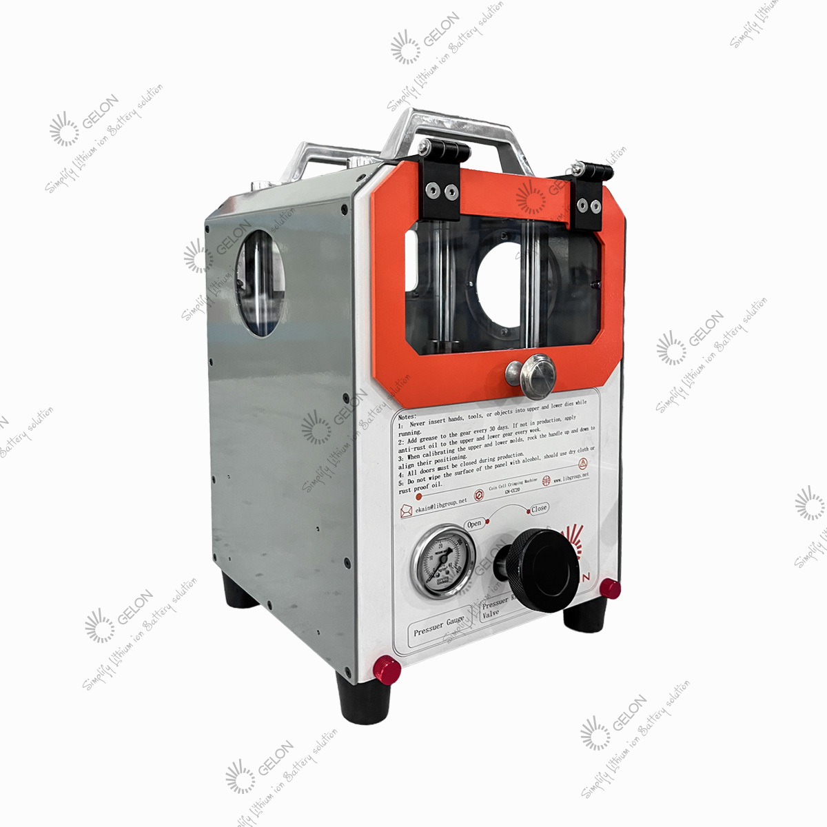Manual CR2032 Coin Cell Crimping Machine for Lithium Battery Research with High Precision, Durable Construction, and Compact Design
