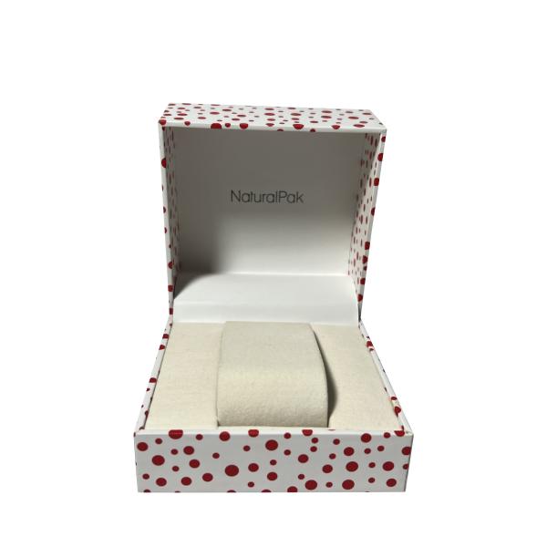 Polka Dot Wrist Watch Packaging Boxes Two Piece Lift Off Cardboard Gift Packaging