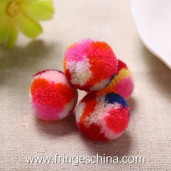 Wholesale Colorful DIY Multicolored Pom Pom Ball For Hat Costume Christmas Decoration