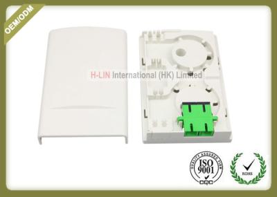 FTTH Fiber Optic Termination Box , Indoor 2port Fiber Optic Junction Box
