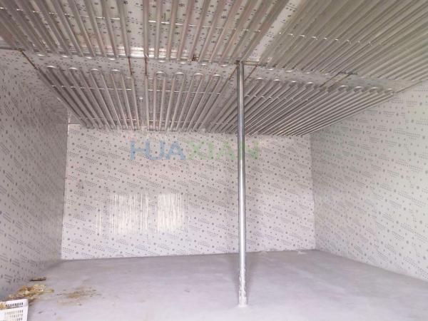 -35°C Cold Storage Room Direct Cooling Aluminum Row Blast Freezing Room For Meat Fish