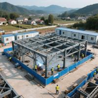 Large Span Prefabricated Steel Structure Industrial Building