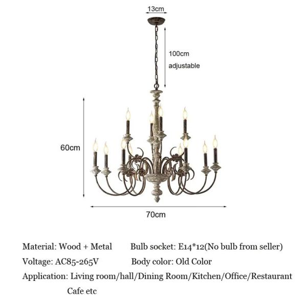Luxury Style 20 Arms Pendant Light with 3500K Warm White LED Chandelier for Indoor Decorative Lighting