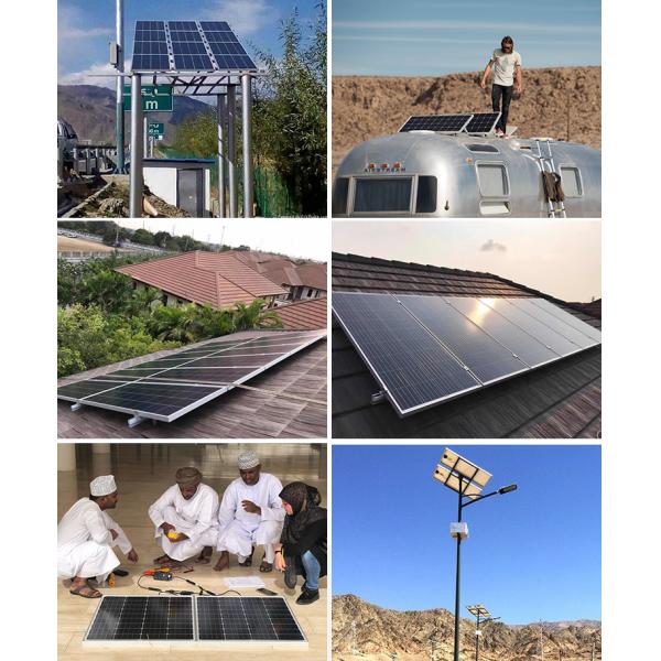 Amosolar Small Solar Panel for Street Light RV 55w 100w 150w 200w Safe Package