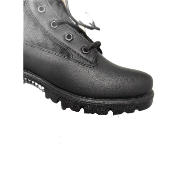 Heat Resistant Military Leather Boots Rubber Outsole Quick Rebound High Elasticity