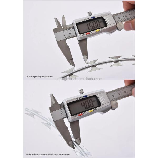 Оцинкованная стальная проволока одношерстяная Bto-22 Cbt-60 Cbt-65 Concertina бритва колючая проволока