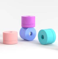 Reservatório à prova de odor frasco selado de armazenamento 4ml Black Pop Glass recipientes redondos de vedação frasco de vácuo concentrado frascos com tampas