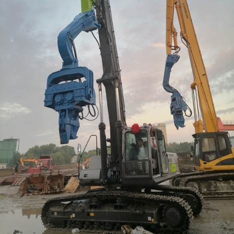 Excavador Mounted del conductor de Vibra 3300RPM el 18M Sheet Hydraulic Pile
