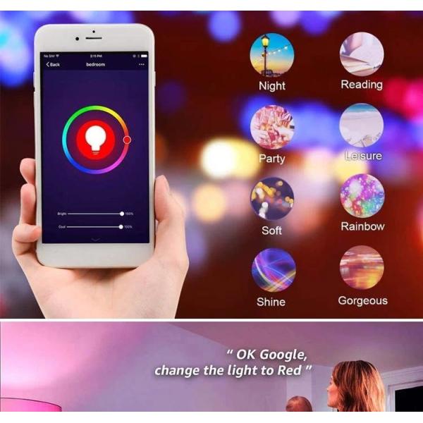 Multifunctional RGBCW Smart Wifi Voice App Remote Control Bedroom Living Room Music Led Ceiling Lamp