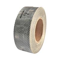 Sécurité des camions Conspicuité Autocollant réfléchissant aluminiumé Blanc Ruban réfléchissant ECE métallisé