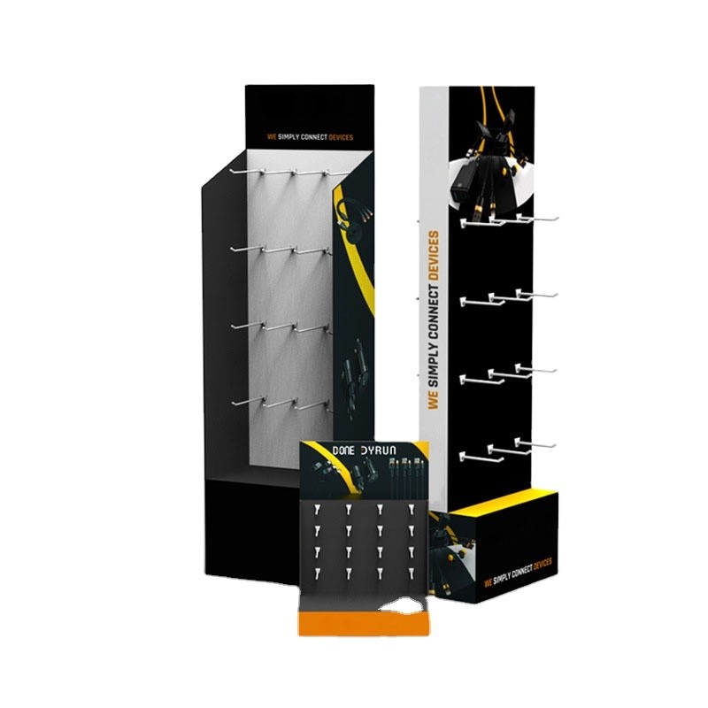 Retail Shops Cardboard Hook Display Box Custom Design Luxury Cardboard Cell Phone Box