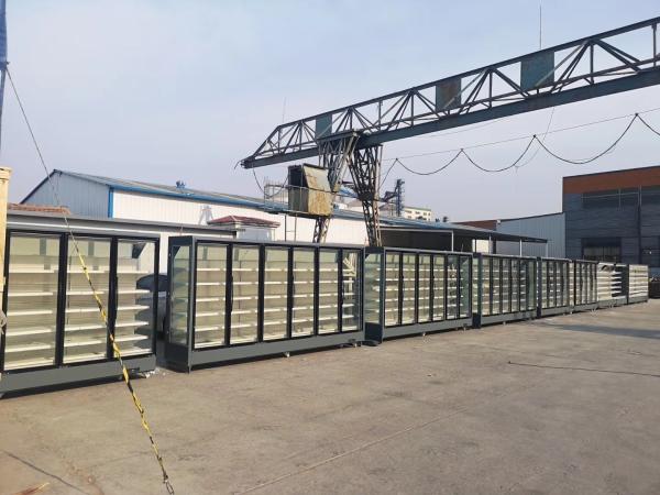 Hypermarket Commercial Glass Door Chiller 5 Shelves For Beverage Beer Drink