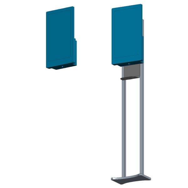 Public 21.5 Inch Hand Sanitizer Digital Signage Advertising Players Automatic Dispenser Display Kiosk