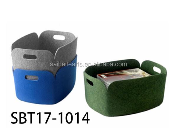 2024 Hot Selling Modern Foldable Household Storage Containers Crafted From 100% Polyester Felt