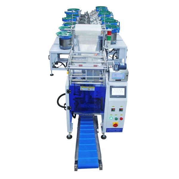 Automatic Granules Toys Parts Screws Fasteners Hinges Plastic Parts Bag Packaging PLC Control Trailer Packing Machine