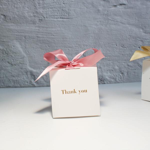 Customizable European Style Candy Boxes Gold Foil Gift Packaging Weddings Party